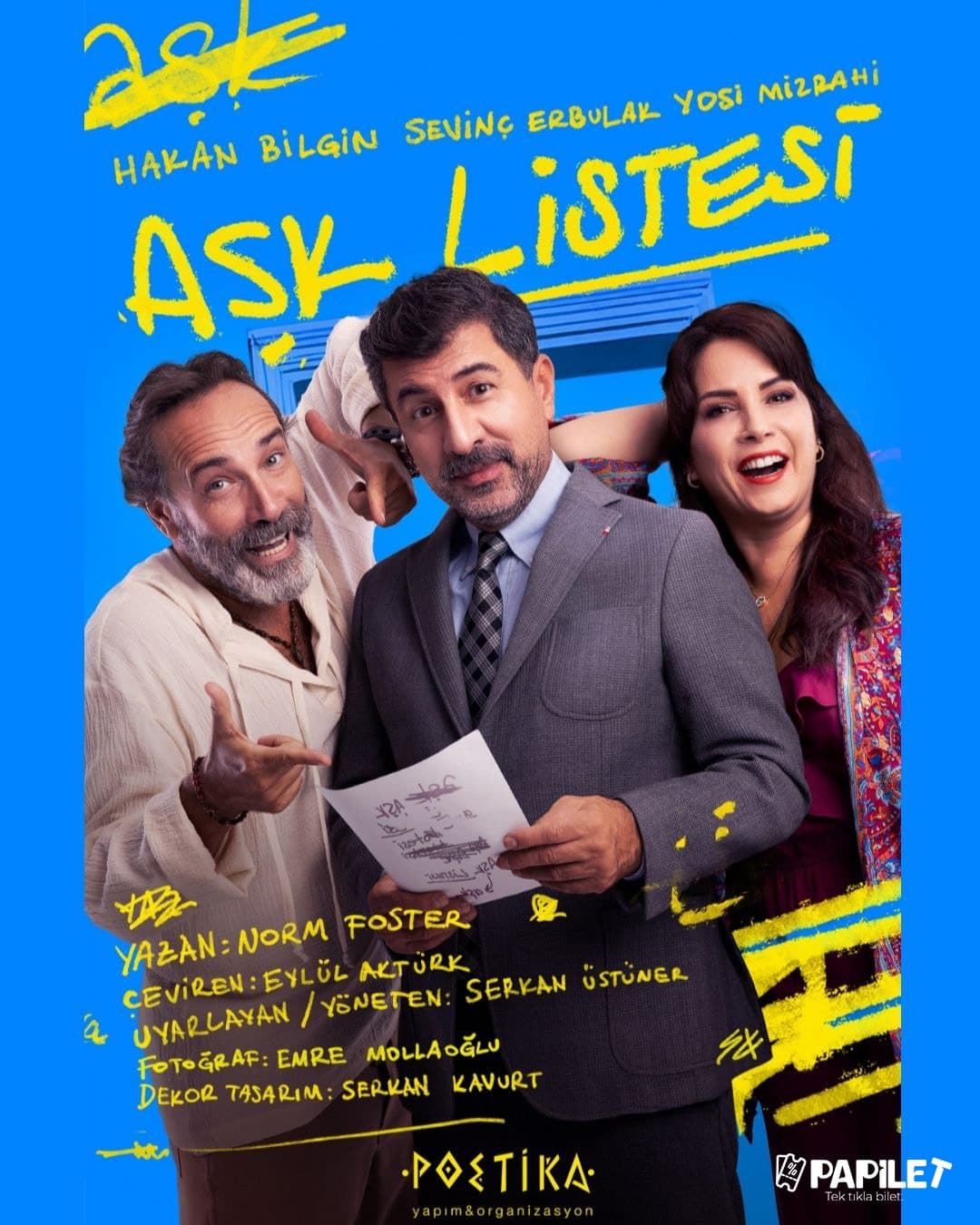 Papilet Etkinlik: Aşk Listesi - Bilet Satın Al