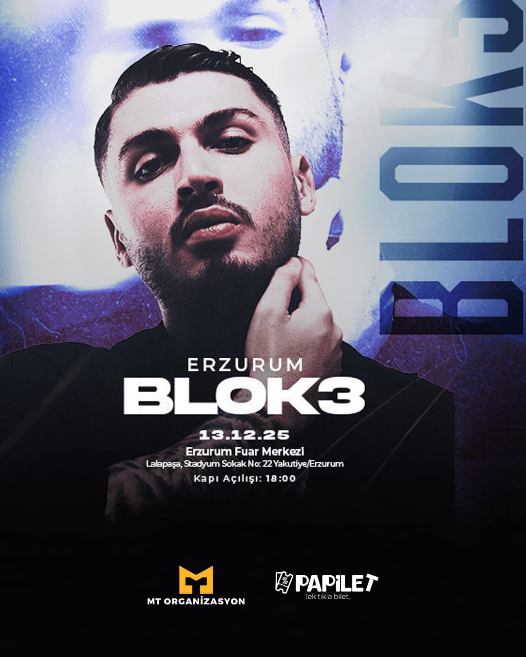 Papilet Etkinlik: Blok3 Erzurum Konseri - Bilet Satın Al