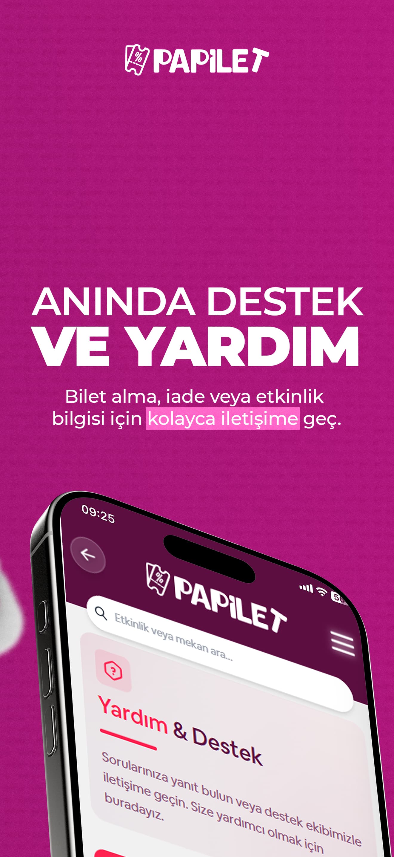 Papilet mobil uygulama banner 9