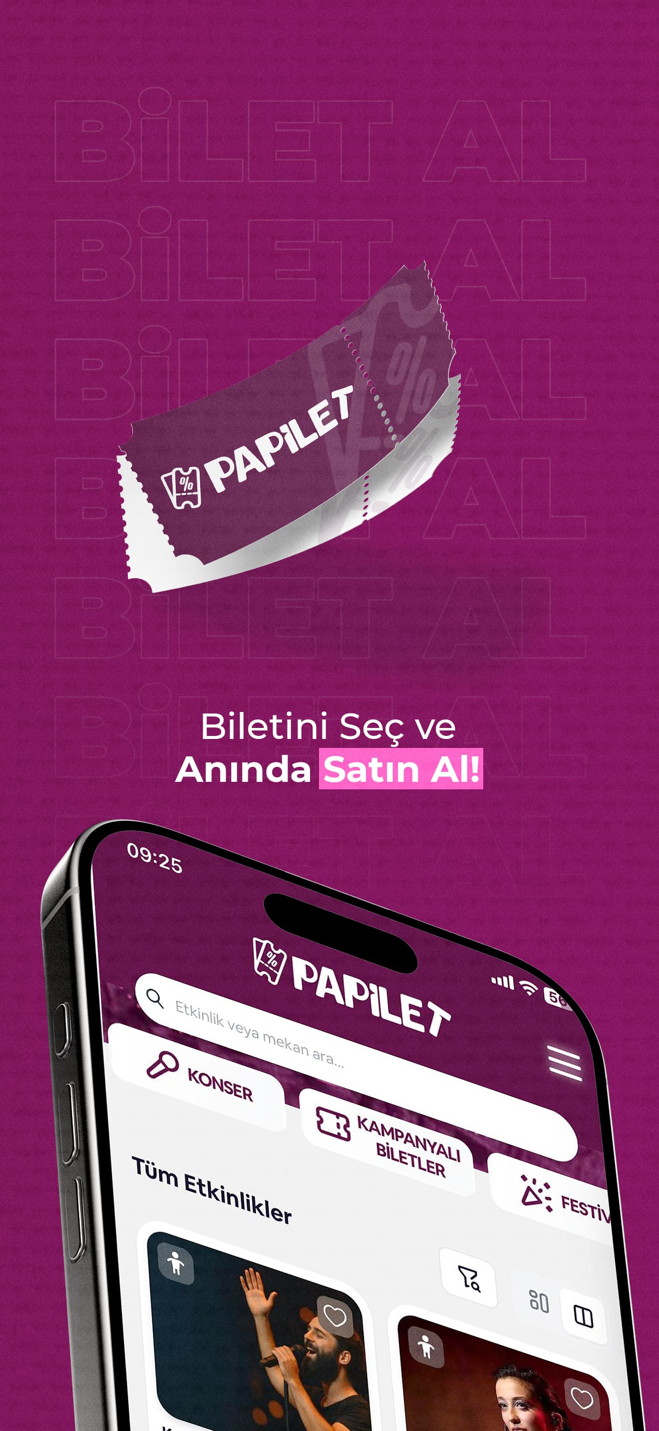 Papilet mobil uygulama banner 4