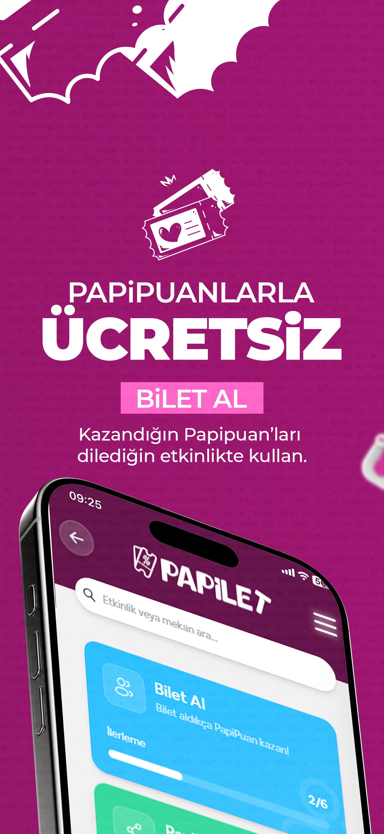 Papilet mobil uygulama banner 7