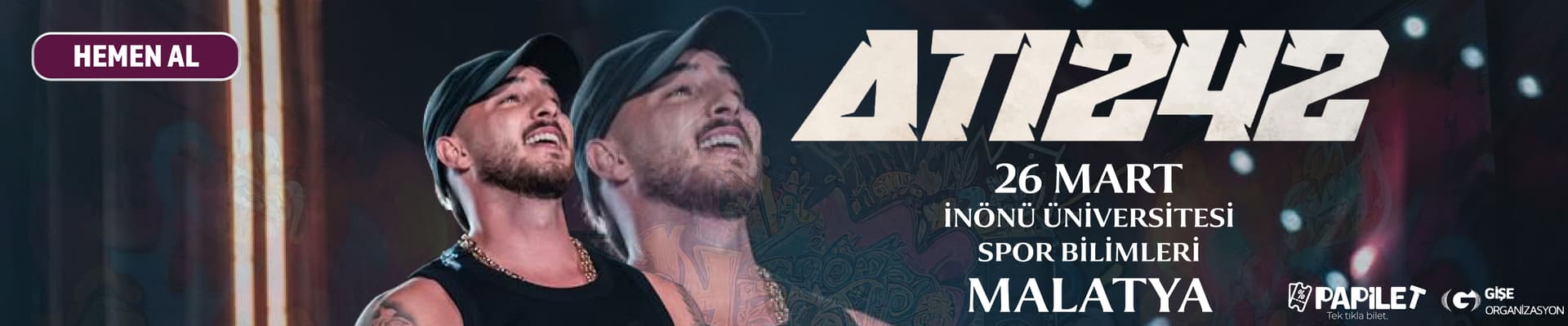 Papilet Etkinlik: ATİ242 MLATYA - Bilet Satın Al