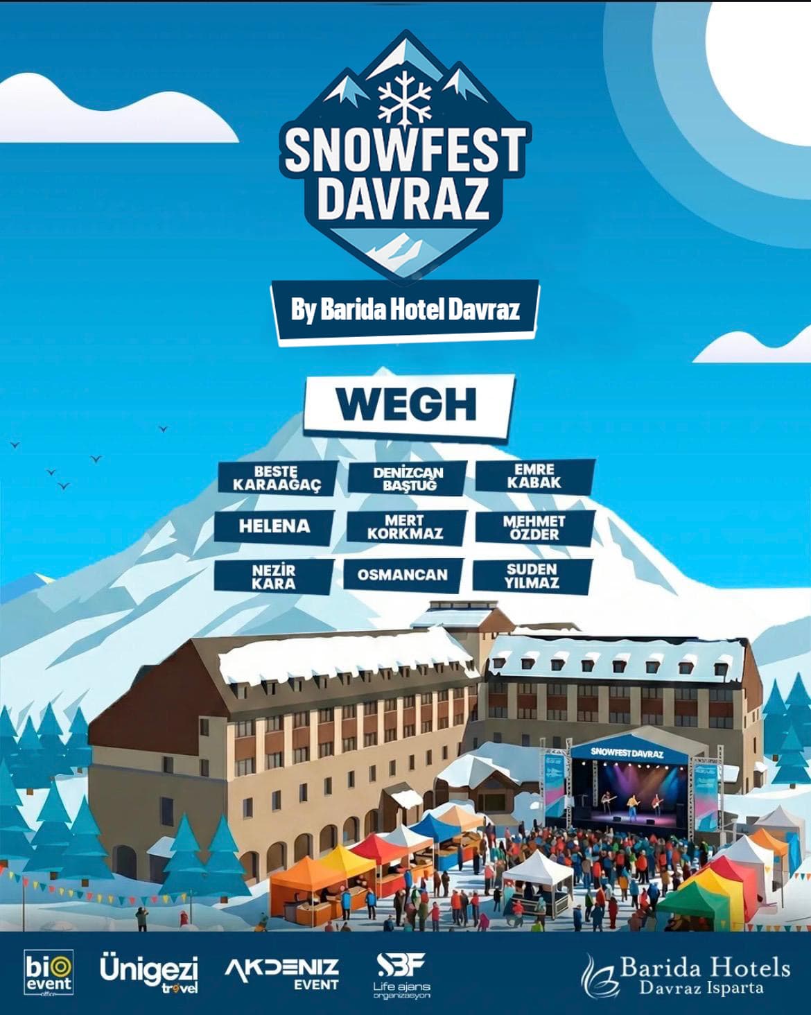 Papilet Etkinlik: Snowfest Davraz  - Bilet Satın Al