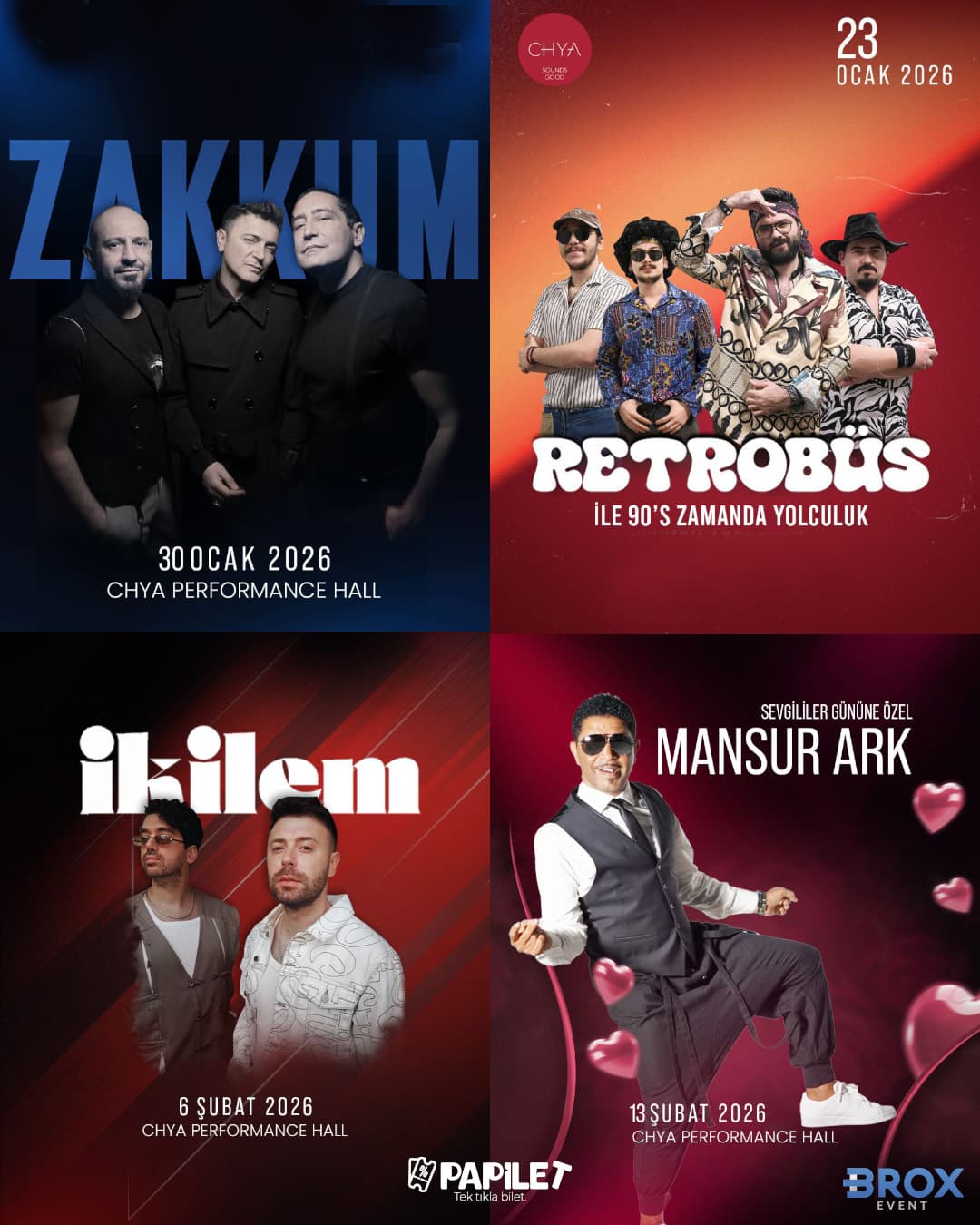 Papilet Etkinlik: Brox Event Konserleri - Bilet Satın Al