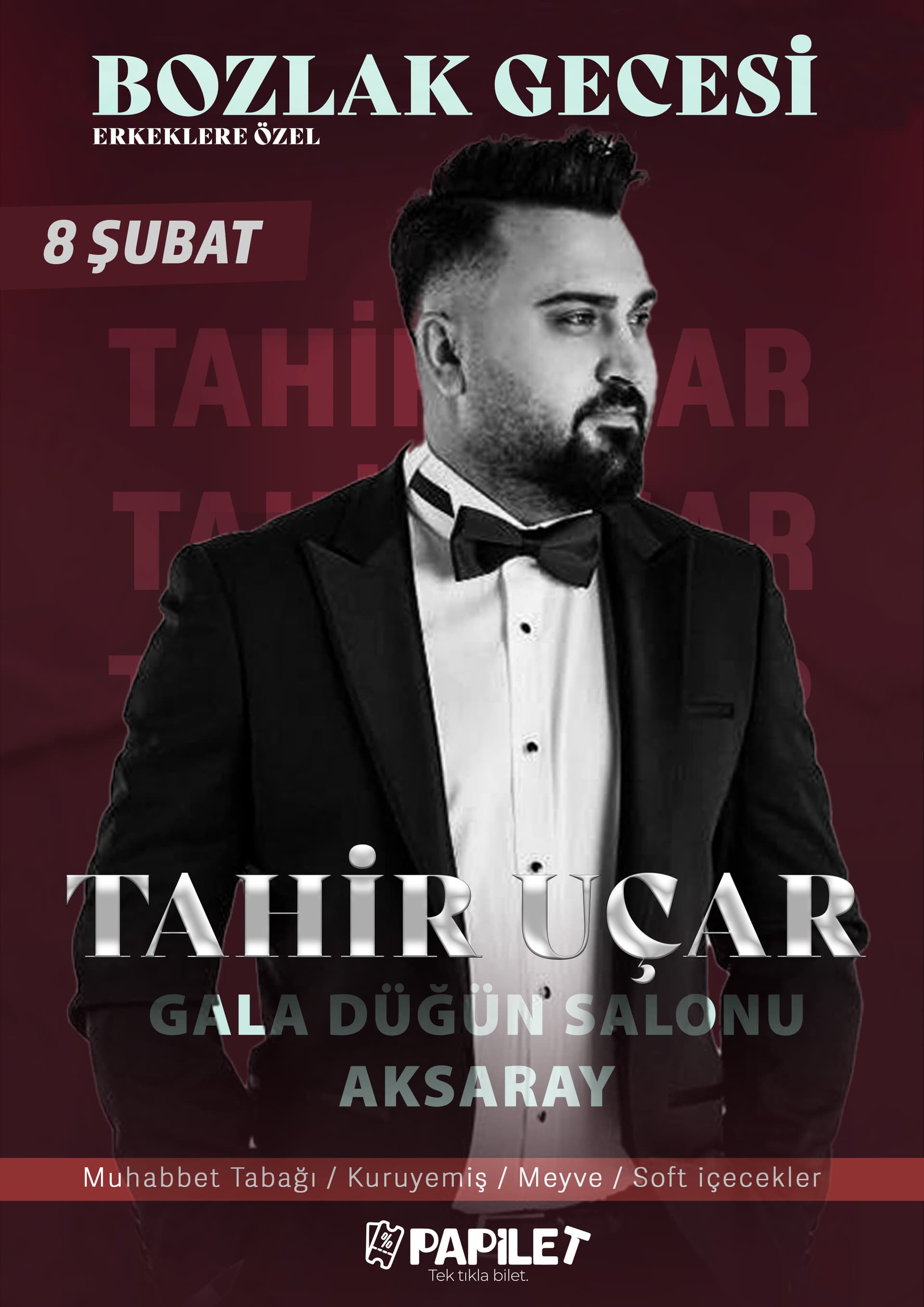 Papilet Etkinlik: Tahir Uçar'la Bozlak Gecesi - Bilet Satın Al