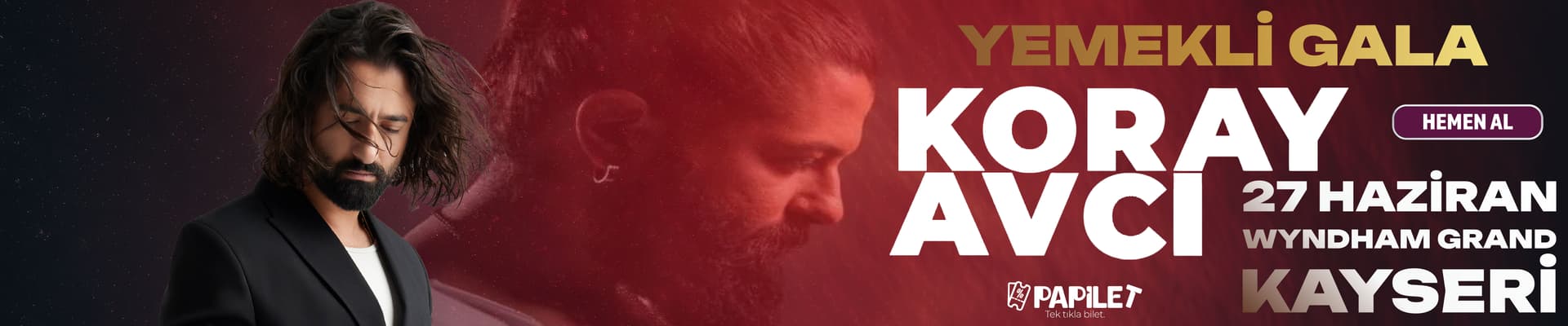 Papilet Etkinlik: KORAY AVCI - Bilet Satın Al