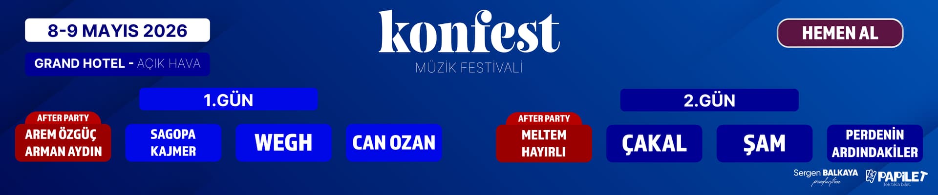 Papilet Etkinlik: KONFEST - Bilet Satın Al