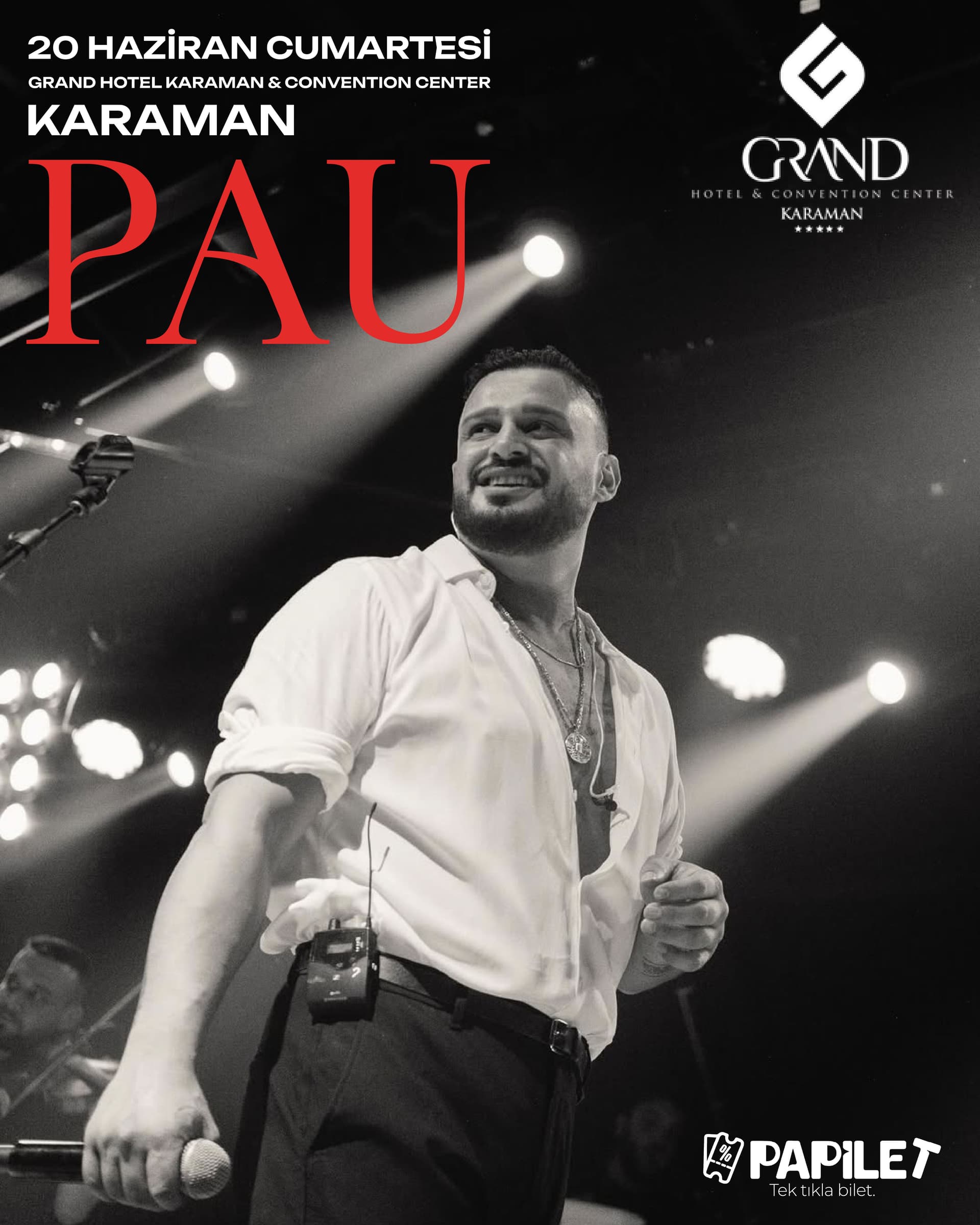 Papilet Etkinlik: Pau Karaman Konseri - Bilet Satın Al