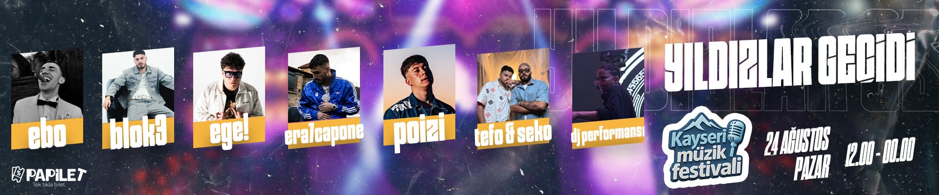 Papilet Etkinlik: Kayseri Festivali - Bilet Satın Al