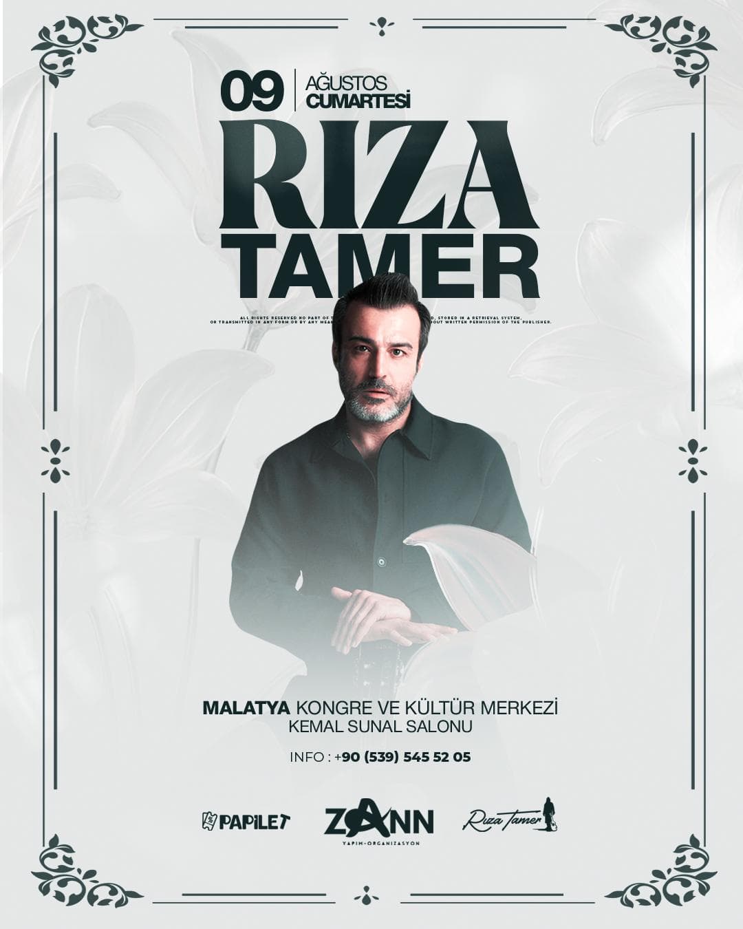 Papilet Etkinlik: Rıza Tamer Malatya Konseri - Bilet Satın Al