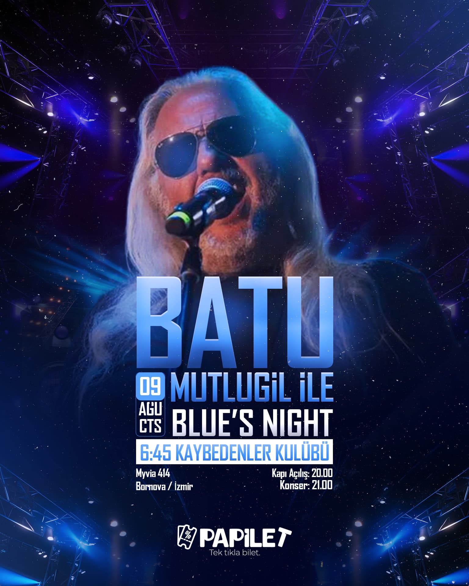 Papilet Etkinlik: Batu Mutlugil ile Blues Night - Bilet Satın Al