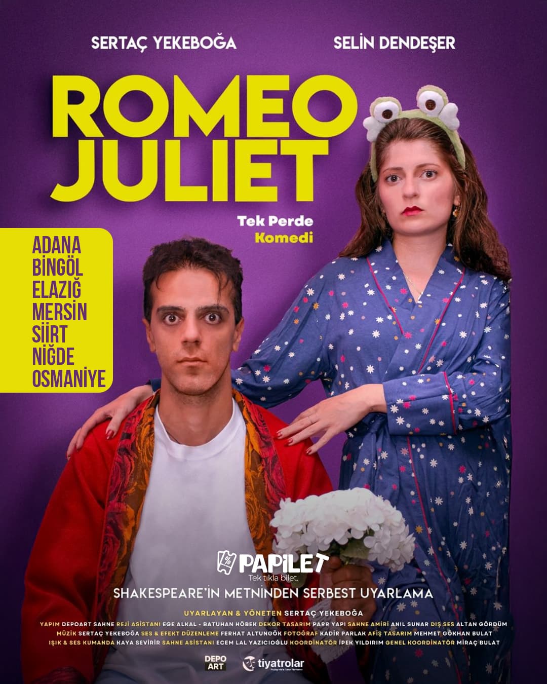 Papilet Etkinlik: Romeo Juliet Tiyatro Oyunu - Bilet Satın Al