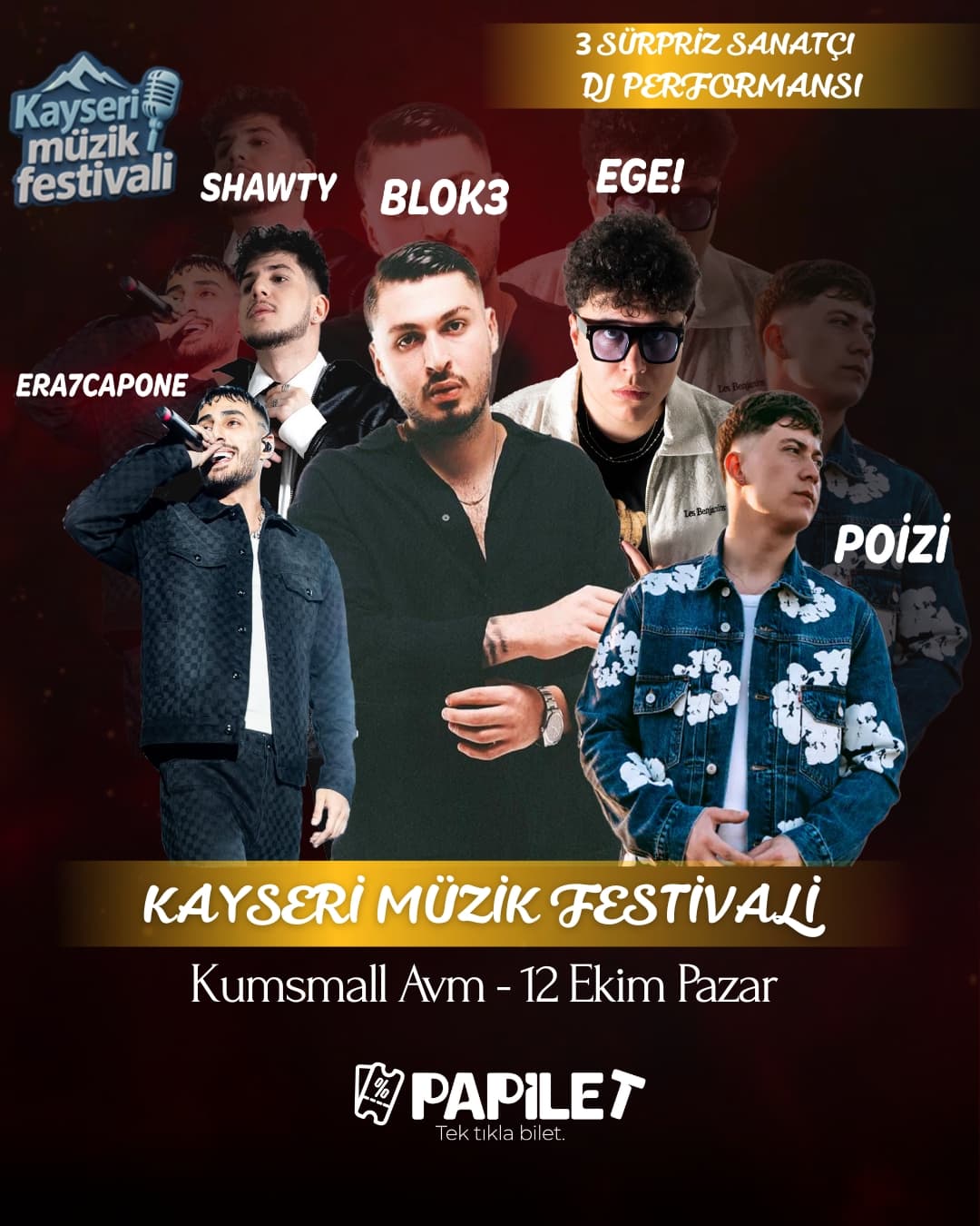 Papilet Etkinlik: Kayseri Müzik Festivali - Bilet Satın Al